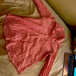 Pink and White Lilly Pulitzer Size 6 Blouse